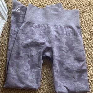 Gym shark cameo purple pants